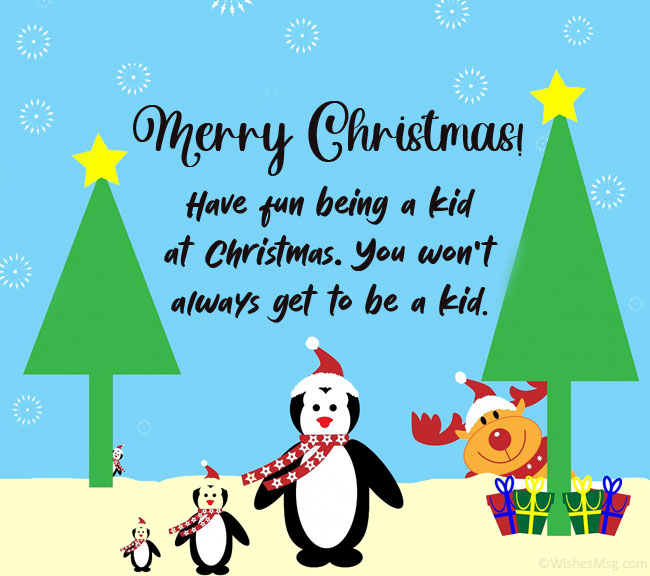 Christmas greetings for kids 1