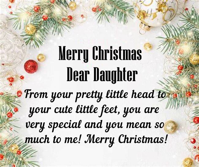 Christmas wishes for my daughter