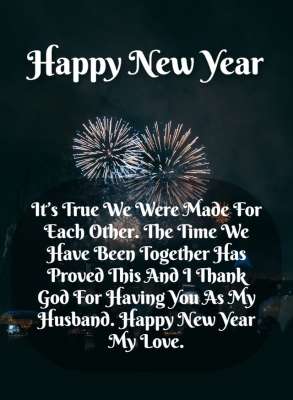 Happy new year wishes for husband