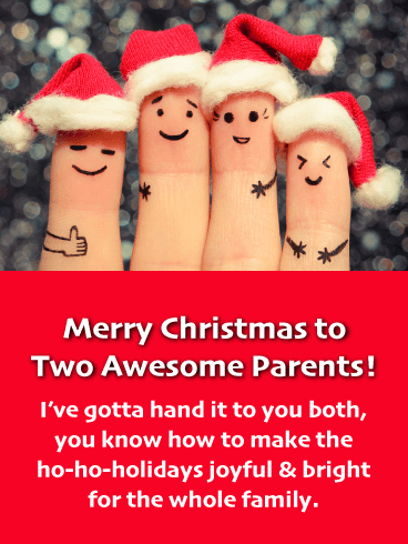 Merry christmas parents